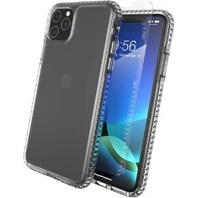 max Protection - Bundle - Impact Protection Case and Tempered Glass Screen Protector - Made for Apple iPhone 11 Pro Max - Clear