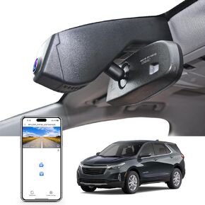 4K Dash Cam Custom fit for Chevy 3th Gen Equinox 2018-2024(Model A), Model A & Model B Have Same Models Years but Vehicle Sensor Cover are Different, WiFi, App, 128GB Card