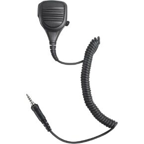 Vx6r Ham Radio Ptt Shoulder Mic Vx-6r Speaker Microphone Accessories for Yaesu vx 6r 7r vx-6 vx-170 vx-120 ft-270 for Standard Horizon hx210(IP67 Waterproof,3.5mm Threaded Jack) (Black)