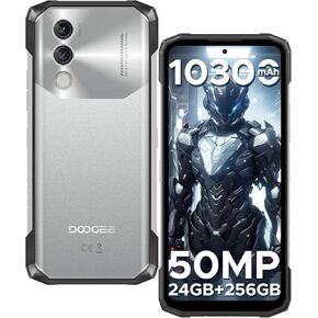 DOOGEE Blade10 Power Rugged Smartphone, 24GB+256GB/2TB Storage,10300mAh Battery, 6.6'' HD+ 90Hz Rugged Phone, 50MP Camera, Android 14 Waterproof Unlocked Cell Phone,NFC/Wi-Fi 6E/IP69K/Dual Unlocked