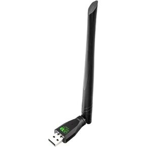 USB WiFi Adapter，AC650Mbps Dual Band Wireless Network Adapter for PC，Supports Windows XP/7/8/10/11/Linux/Mac os 10.9-10.15