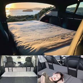 HEJINZOO Car Bed Extender - Foldable Mattress, Increase Trunk Space, for Car Camping & Travel, Fits Tesla Y/3,SUV with Full Flat Cargo Like RAV4,CRV,X-Trail,Outback,Highlander,Kuga,Cherokee,Equinox