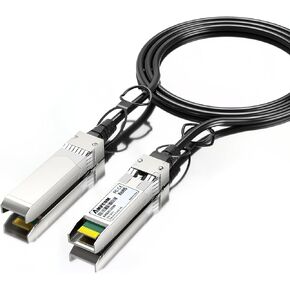 AMPCOM 10G SFP+ DAC Twinax Cable, Passive, Direct Attach Copper Cable Compatible with Cisco SFP-H10GB-CU50CM and More, 30AWG 0.5m/ 1.64ft