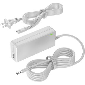 24V White Charger Cord Compatible with Silhouette Cameo 5 4 3 2 1 SD Portrait Studio Electronic Cutting Tool Print 48.0V 48 Volt AC DC Power Adapter Supply Cable Charging Plug for Silhouette
