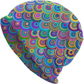 Boho Beanie Chemo Hat Cancer Headwear Knitted Hats Baggy Slouchy Scarf Cap for Adults Women Men
