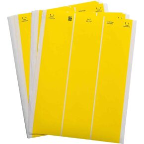 Brady LAT-21-747-1-YL 2.5" Width x 1" Height, B-747 Permanent Polyester, Matte Finish Yellow Lasertab Laser Printable Label (Pack of 1000)