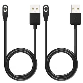 Auarte 2 Pack Replacement Charging Cable for AfterShokz Aeropex AS800,Shokz OpenRun Pro,OpenRun,OpenRun Mini,OpenComm, 3.3ft Magnetic USB Fast Charger Cord for AfterShokz Bone Conduction Headphones