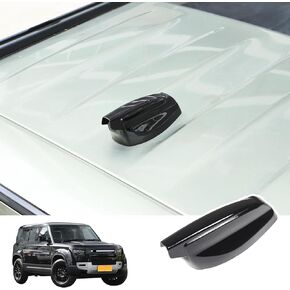 Car Shark Fin Antenna Cover Compatible with Land Rover Defender 90 110 130 2020-2024 Roof Antenna Cover ABS Shark Fin Aerial Antenna Decorative Cover (Black)