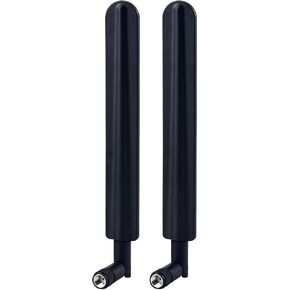 Dual Band WiFi Antenna 2.4GHz 5.8GHz 3dbi MIMO RP-SMA Male Antenna(2 Pack) for WiFi Router Wireless Network Card USB Adapter Security IP Camera Video Surveillance Monitor