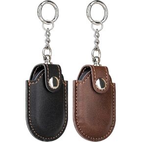 Foluu Leather Case for Samsung Galaxy SmartTag2-2 Pack with Key Ring for Keys