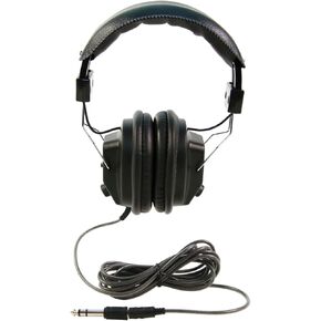 Califone 3068AV Switchable Stereo/Mono Over-Ear Headphones, 3.5mm and Adapter Plug, Black