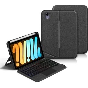 Keyboard Case Compatible with iPad Pro 11 inch M4 2024,Magnetic Detachable Backlit Keyboard with Trackpad,Case with Adjustable Landscape/Portrait Stand