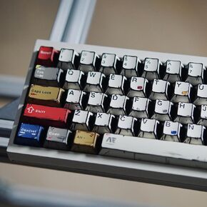 Keycaps Retro PBT - مجموعة مفاتيح المانجا اليابانية ، 141 مفاتيح كرز ملف تعريف المخصصة للصبغ المخصصة ، أغطية مفاتيح مفاتيح نمط خفيفة مخصصة للضوء بنسبة 60 ٪ ، 65 ٪ ، 75 ٪ ، 100 ٪ من لوحة المفاتيح الميكانيكية Cherry MX