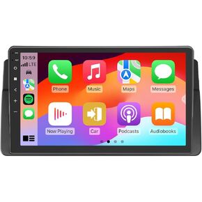 Eonon Car Stereo for BMW 3 Series 325i 330i M3 (E46) 1998-2006, Android 14 Wireless CarPlay Stereo, 9 Inch Touchscreen Android Auto Radio, Bluetooth/SWC/GPS, 3+32G - E46X7