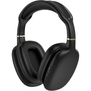 TJ Bluetooth Headset with Microphone - Active Noise Cancelling, Supersoft, Leather, Over-The-Head