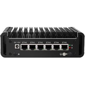 6 منافذ جدار الحماية الجهاز الدقيق ، Mini PC Intel Quad Celeron N5105 ، Inter I226-V LAN ، DDR4 RAM ، AES-NI ، جهاز التوجيه ، VPN ، لا RAM NO SSD