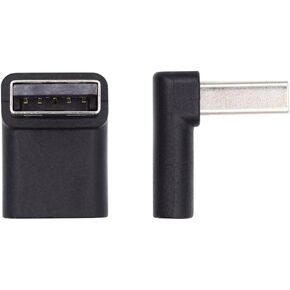 XIWAI TYPE C USB-C أنثى UP LIGLED 90 درجة إلى USB 3.0 محول بيانات الذكور لجهاز الكمبيوتر المحمول سطح المكتب