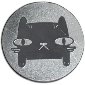 Cell Plate - Protection Shield - Worry Cat Meow - for Cell Phone Sticker - Gift Pack - Shungite Rocks Type II -Comes with Certificate