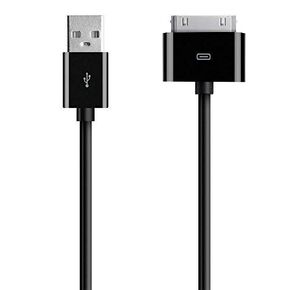 3 Pack of 3 Metre Extra Long Black 30-Pin USB Data Sync Charging Cable Charger Lead for Apple iPhone 4 4S 3G 3GS Apple iPad 1st 2nd 3rd Gen iPod 5th Gen Classic Nano
