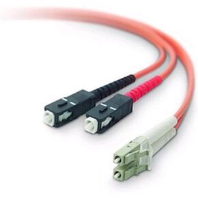 Belkin Multimode Duplex 62.5/125 Fiber Optic Patch Cable (3 Meters, SC/LC)