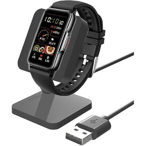 Compatible with Mindrose Smart Watch Charger Stand, Lamshaw Charging Stand Desk Watch Stand Holder Charging Dock Station Compatible with Mindrose H80 1.47 inch Smart Watch Fitness Tracker (Black)