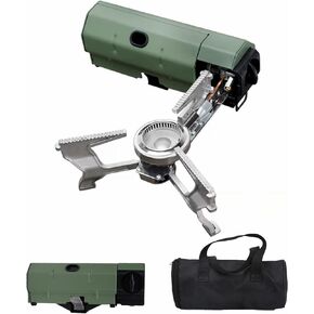ONLYFIRE Foldable Camping Stove with Storage Bag, Portable Butane Stove with Bottle Opener Outdoor Gas Stove for Picnic, Backpacking Hiking, Adventure, Home Travel, Outdoor Patio, RV Trip, GS330