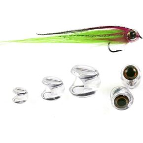 30pcs Fly Tying Fish Skull Head Flies with Eyes Fly Fishing Making Bait Lure Nice,10 masks and 20 Eyes