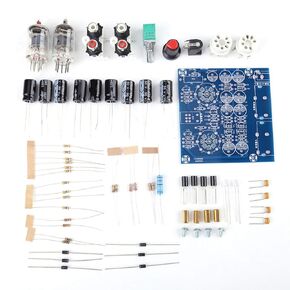 6J1 Vacuum Electron Tube Valve Preamp Amplifier Board, Tube Amplifier Kit Headphone Amp Parts Musical Fidelity Kit with 8 470UF Capacitor Filter Valve Preamp Amplifier Board Kit