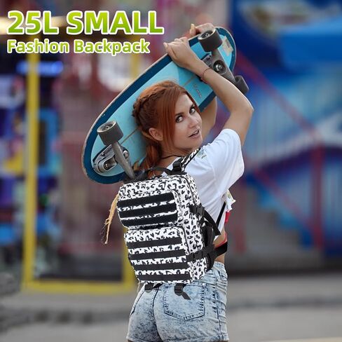 12L Mini Tactical Military Backpack for Women - Army Assault Pack Bag - Small Rucksack with Bottle Holder - Work Gym Bag - Cow Print in Kuwait
