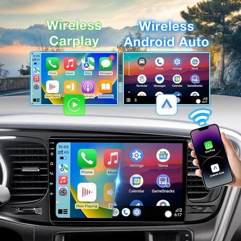 Android 13 Car Radio Compatible with KIA Optima K5 2013 2014 2015, 9 Inch 2+64G Car Stereo with Wireless CarPlay/Android Auto/Bluetooth/GPS Navigation/WiFi/Touch Screen/Backup Camera in Kuwait