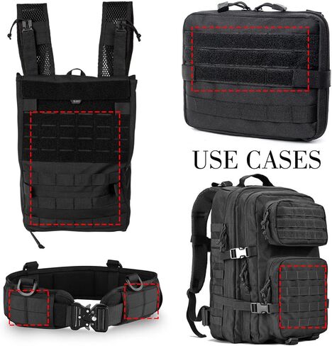 4 مساءً إكسسوارات Molle ، مرفقات حزام تكتيكية 6 بوصة لحامل الألواح ، موصلات حزام تكتيكية مثليات molle لالتقاط الأكياس الخارجية in Kuwait