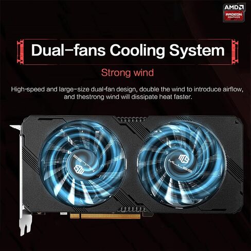 RX 5700 XT Graphics Card, Radeon RX 5700 XT 8GB GDDR6 2560SP 256bit PCI-e 4.0 x16 GPU Computer Video Card, HDMI/DisplayPort*3 Interface, 2K 4K Game Card for Desktop PC (RX 5700 XT) in Saudi Arabia