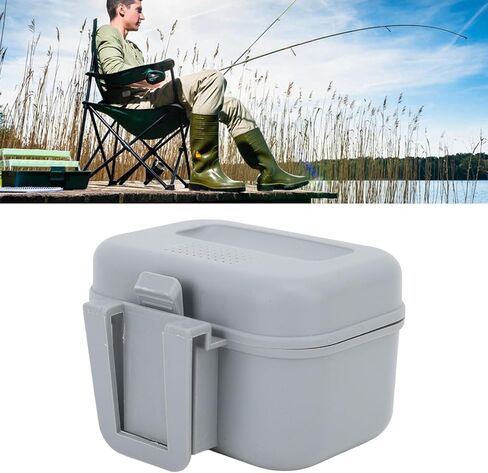 Vgeby Fishing Tackle Bait Box ، Fishing Live Bait Station حامل الطعم البلاستيكي Heat Live Bait Container (S) in Saudi Arabia