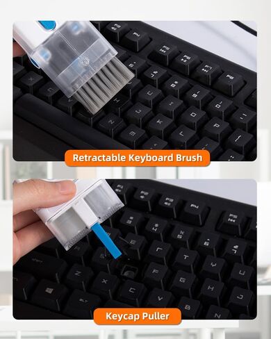 مجموعة منظف لوحة المفاتيح Brigii ، مسجلة Keycap ، فرشاة لوحة المفاتيح ، قلم تنظيف متعدد الوظائف ، مجموعة تنظيف الشاشة لأجهزة الكمبيوتر المحمولة ولوحات المفاتيح والهواتف المحمولة والسماعات -blue in Saudi Arabia