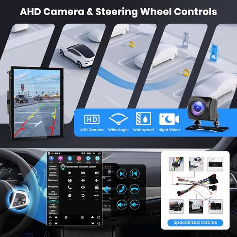 [2G+64G] Android Car Stereo for Ford Fusion Mondeo 2013 2014 2015 2015 2017 2018 2019 Wireless Carplay & Android Auto ، Hodozzy 9.7 inch vertical touch screen gps wifi Bluetooth fm hifi swc+camper in Kuwait