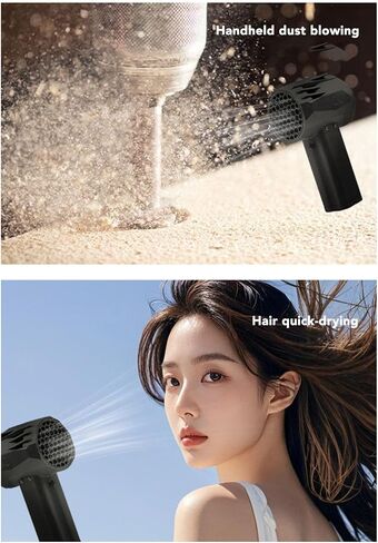 Fan, Car Dryer Air Blower 1400g Thrust 240km / h Wind Speed, 20W Fast Charging Electric Jet Dry Blower, 64mm Duct Fan Rugged Air Blower for Home Car US in Saudi Arabia
