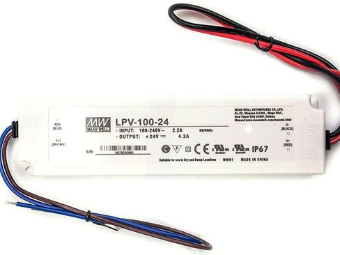 LPV-100-24 24V 4.2A 100.8W IP67 مزود الطاقة المقاوم للماء لإضاءة LED in Saudi Arabia