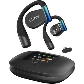 سماعات الأذن Cleer Arc 3 للألعاب-سماعات الأذن المفتوحة اللاسلكية الحقيقية ، زمن انتقال منخفض للغاية ، Snapdragon & Dolby Sound ، Bluetooth 5.4 ، USB-C Dongle ، بطارية 50 ساعة ، متوافقة مع PS4 ، PS5 ، الكمبيوتر الشخصي ، التبديل ، الأسود