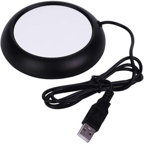 Coffee Mug Warmer, Portable Cup Warmer for Travel Office Desks and Home for Heating Coffee Beverage Milk Tea and Hot Chocolate(Hoarse Blackness)