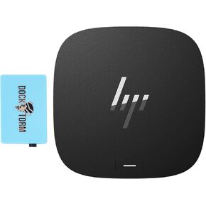 HP Thunderbolt Dock 120W Port Replicator (Universal Thunderbolt/USB-C Docking Station, Single Cable for Charging, Data Transfers to Any Brand Laptop) Bundle with Docztorm Hub
