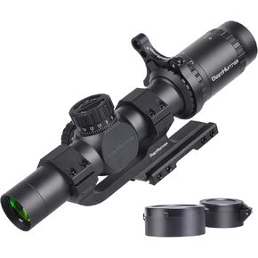 WestHunter Optics HD-S 1.2-6x24 Compact Riflescope, 30mm Tube Mil-Dot Reticle 1/2 MOA Second Focal Plane Turret Reset Lock Tactical Shooting Scope