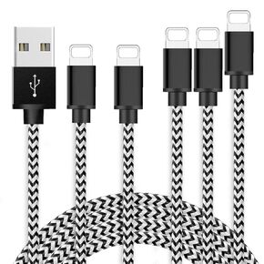 Long i Phone SE Charging Cable 3Pack 10ft Nylon Braided MFi Certified Lightining Charger Cord Compatible with i Phone 14 13 12 11 Pro Max XS XR X 8 7 6 5 Plus i Pad mini 1 2 air 1 2 3 and more
