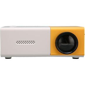 Mini Projector,1080P HD USB HiFi Portable Smart Projector with Remote Control, Multi Port, Focused Zoom, Stereo Sound, Eye , for Home Outdoor (US Plug)