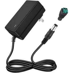 24V 1.5A Switching Power Supply AC 100-240V 50-60 Hz to DC 24 Volt 1.5 Amp DC Power Supply AC/DC Adapter Transformer 24 Volts Power Adapter with 5.5x2.5mm/2.1mm Tips DC 24V Power Cord