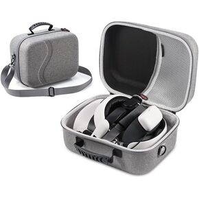YBING Carrying Case for Meta Quest 3S, Large Carrying Case with Shoulder Strap Compatible with Meta Quest 3S with Head Strap Controller and Other Accessories