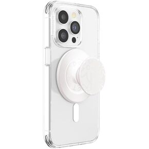PopSockets Plant-Based Round Phone Grip Compatible with MagSafe, Adapter Ring Included, Phone Holder, Eco-Friendly, Wireless Charging Compatible - Horchata
