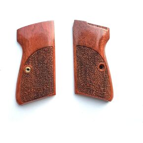 BMPL Hardwood Luxury Handgun Grips Compatible with Walther PPK/S, PP, New PPK/S .22 Cal. Handcraft Handmade Pistol, Brown