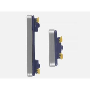 2X Power Volume Button Outer Side Keys Compatible with Samsung Galaxy S23 FE 5G (Silvery)