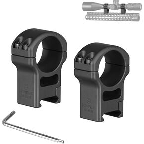 FANAUE SP-3038 Aluminum Double Rings Scope for Diameter 30mm Picatinny Scope Rail Scope Rings Provide Stable Support for Tracking Targets Best Tactical Accessory for Outdoor Activities at Range