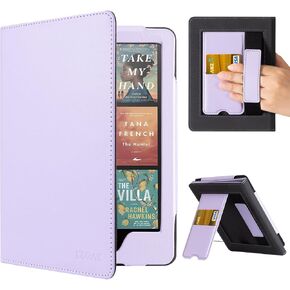 CoBak Case with Stand for Kindle Paperwhite 12th Gen 2024 Released (7") & Kindle Colorsoft Signature Edition - Durable PU Leather Cover with Auto Sleep Wake, Card Slot, Hand Strap Feature